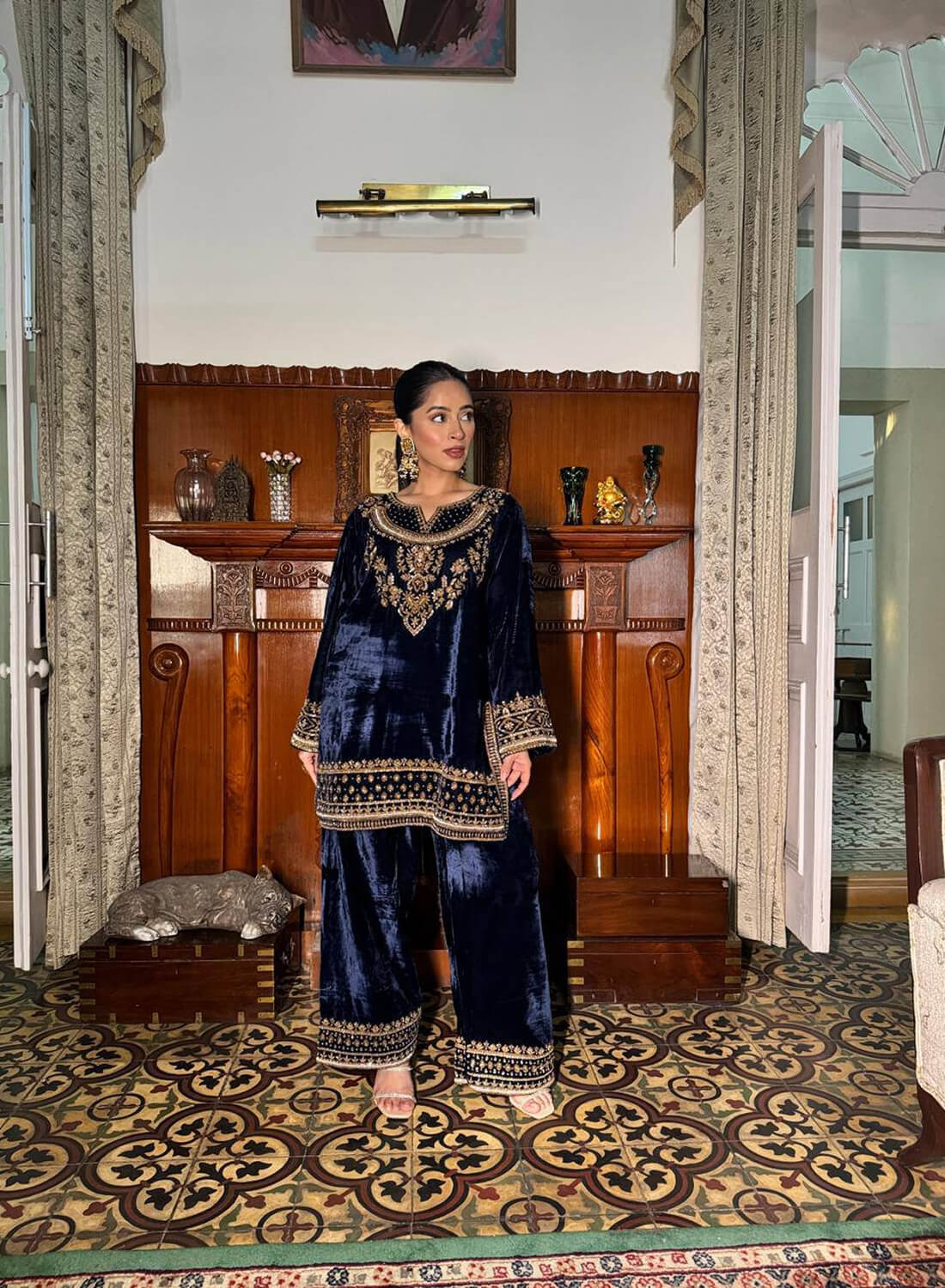 New Designer Velvet Co-ord Set