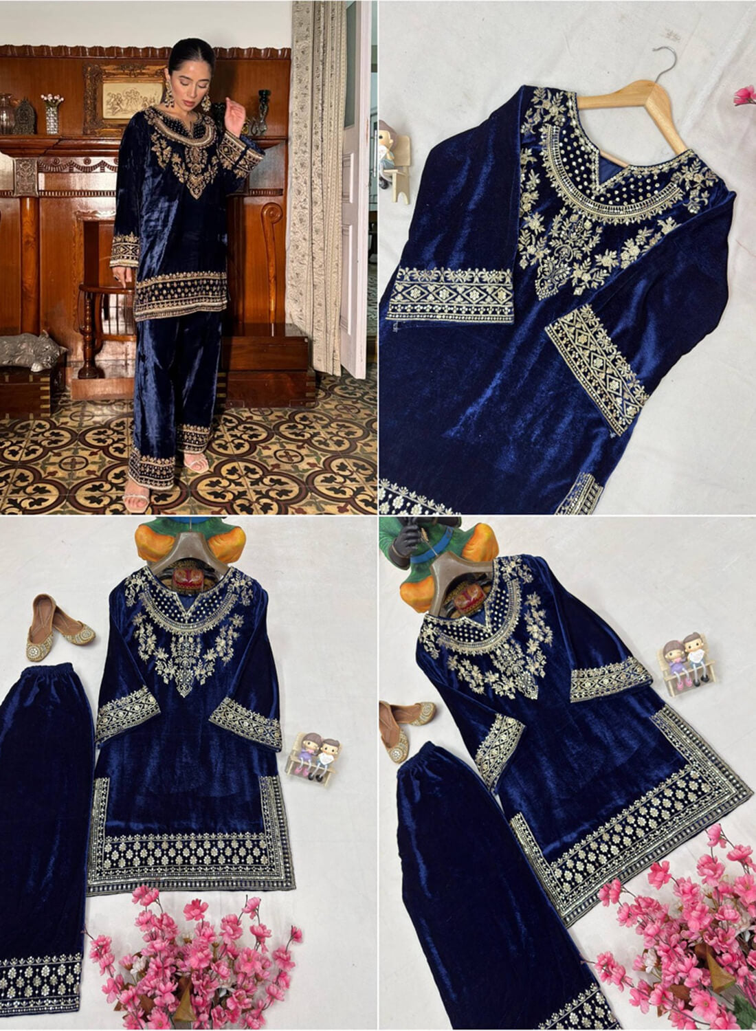 New Designer Velvet Co-ord Set