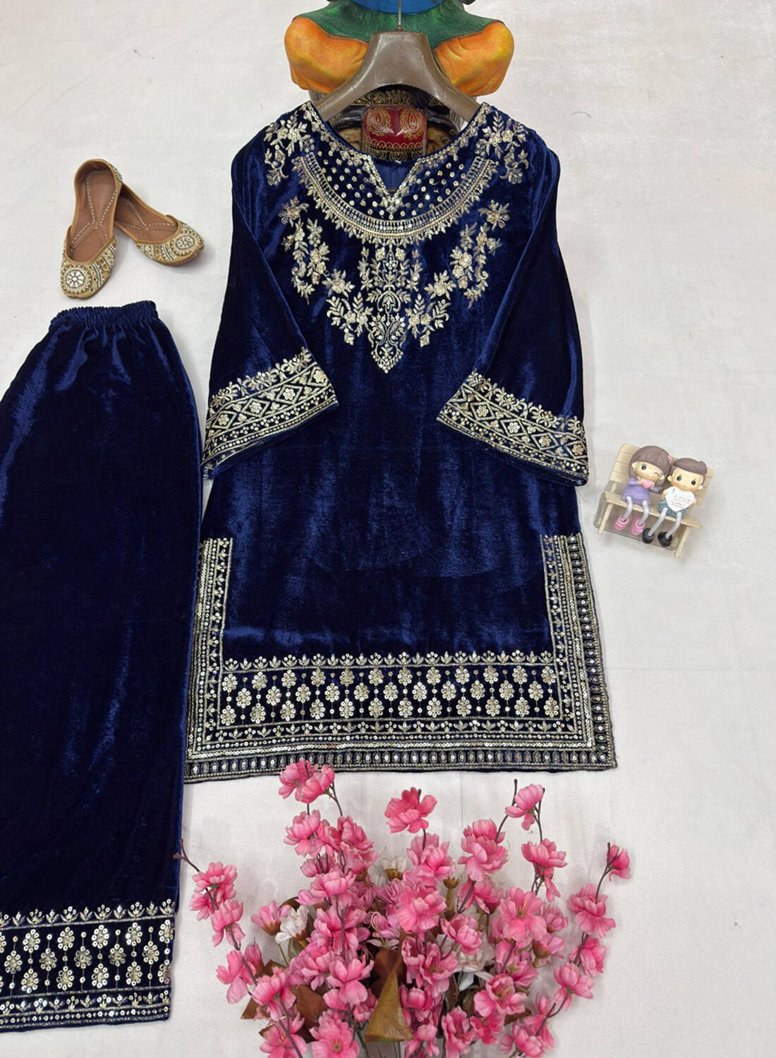 New Designer Velvet Co-ord Set