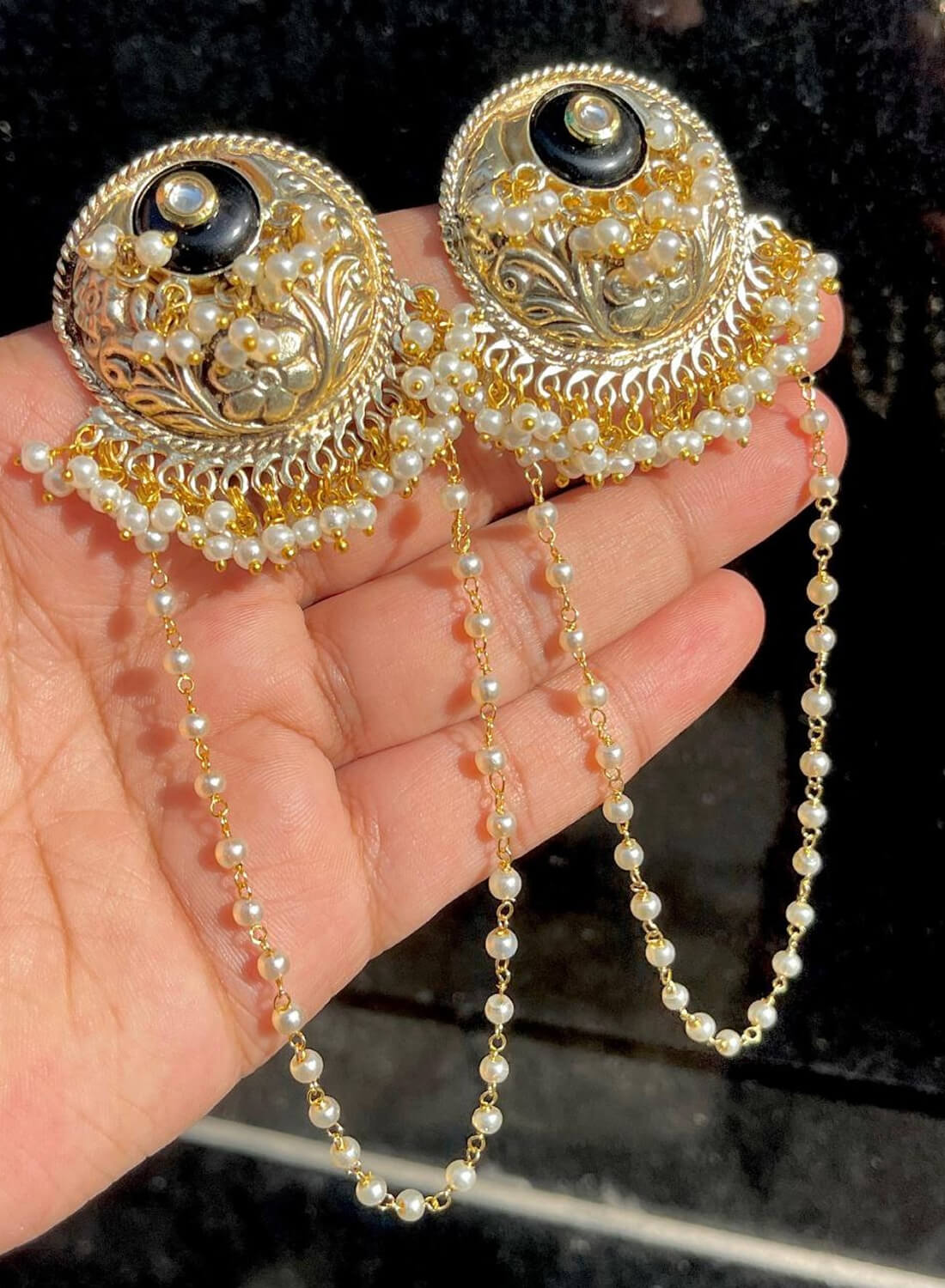 Premium Quality Brass Earrrings Trending Kashmiri Jhumka