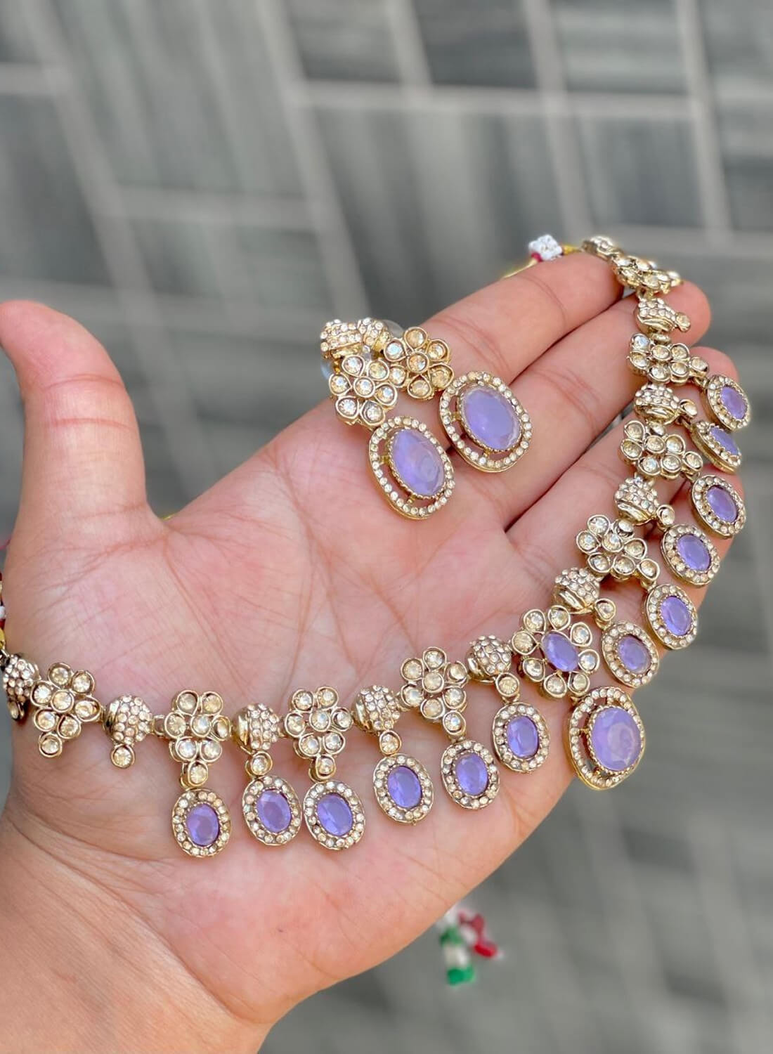 Beautiful Premium Quality Kundan Necklace With Beautiful Earrings